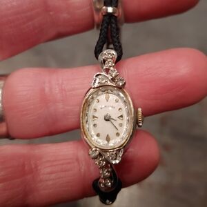 Hamilton gold and diamond watch